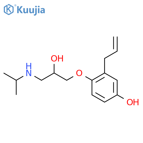 Phenol,4-[2-hydroxy-3-[(1-methylethyl)amino]propoxy]-3-(2-propen-1-yl)- structure