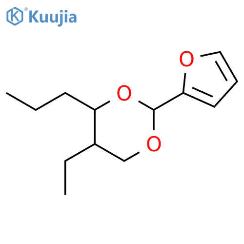 5-ethyl-2-(furan-2-yl)-4-propyl-1,3-dioxane structure
