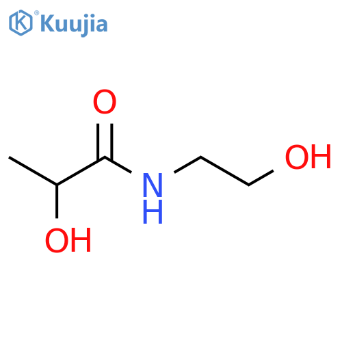 2-Hydroxy-N-(2-hydroxyethyl)propanamide structure