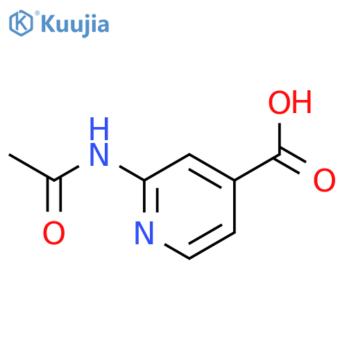 2-acetamidopyridine-4-carboxylic acid structure