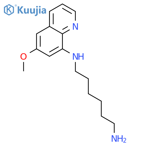 N'-(6-methoxyquinolin-8-yl)hexane-1,6-diamine;hydrochloride structure