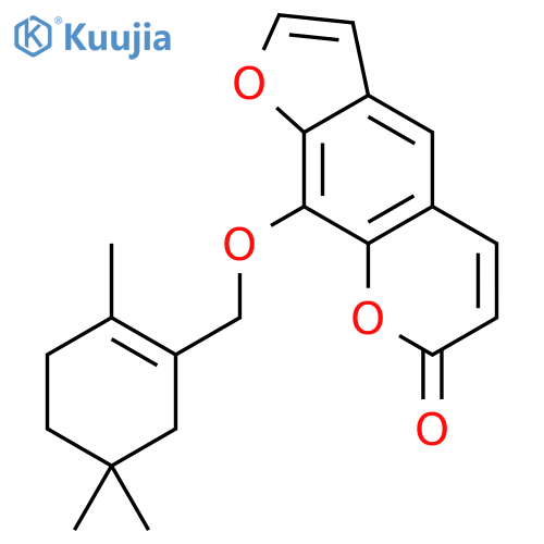9-[(2,5,5-Trimethyl-1-cyclohexen-1-yl)methoxy]-7H-furo[3,2-g][1]benzopyran-7-one structure