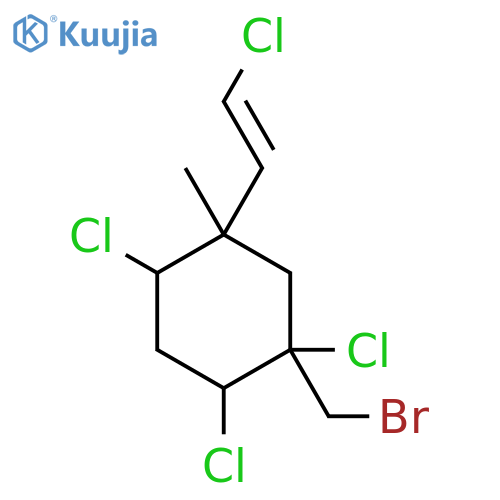 (1R,2S,4R,5R)-1-(bromomethyl)-1,2,4-trichloro-5-[(E)-2-chloroethenyl]-5-methylcyclohexane structure