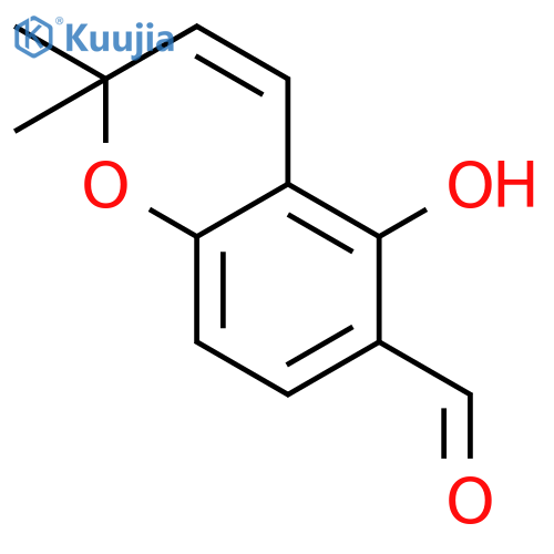 5-Hydroxy-2,2-dimethyl-2H-chromene-6-carbaldehyde structure