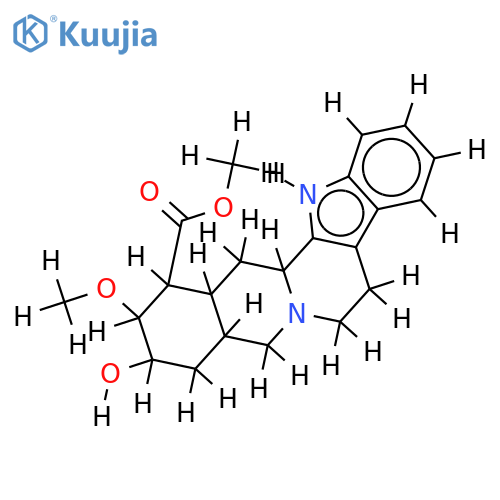 18-hydroxy-17-methoxy-yohimbane-16-carboxylic acid methyl ester structure