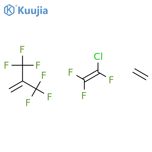 1-chloro-1,2,2-trifluoro-ethene; ethene; 3,3,3-trifluoro-2-(trifluoromethyl)prop-1-ene structure