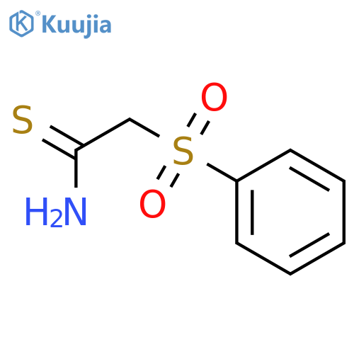 Ethanethioamide, 2-(phenylsulfonyl)- structure
