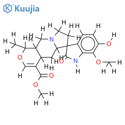 11-hydroxy-12-methoxy-19alpha-methyl-2-oxo-(20alpha)-formosanane-16-carboxylic acid methyl ester structure