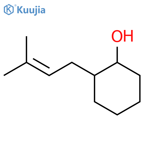 Cyclohexanol,2-(3-methyl-2-buten-1-yl)-, (1R,2S)-rel- structure