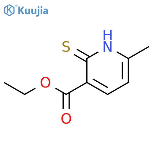 3-Pyridinecarboxylic acid, 1,2-dihydro-6-methyl-2-thioxo-, ethyl ester structure
