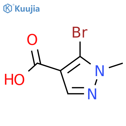 5-Bromo-1-methyl-1H-pyrazole-4-carboxylic acid structure