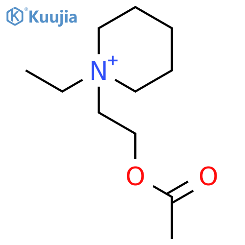 Piperidinium, 1-[2-(acetyloxy)ethyl]-1-ethyl- structure