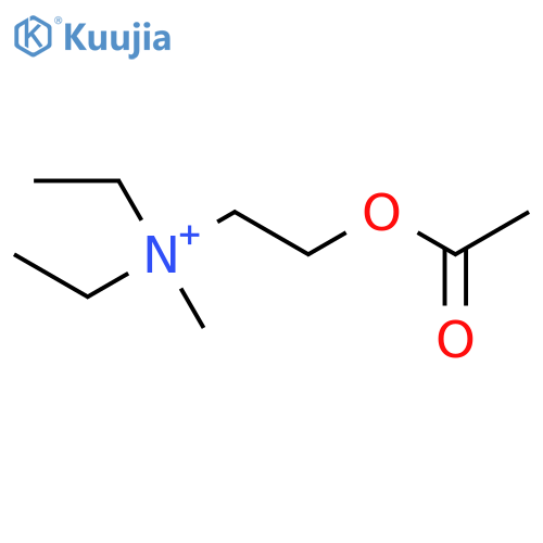 Ethanaminium,2-(acetyloxy)-N,N-diethyl-N-methyl- structure