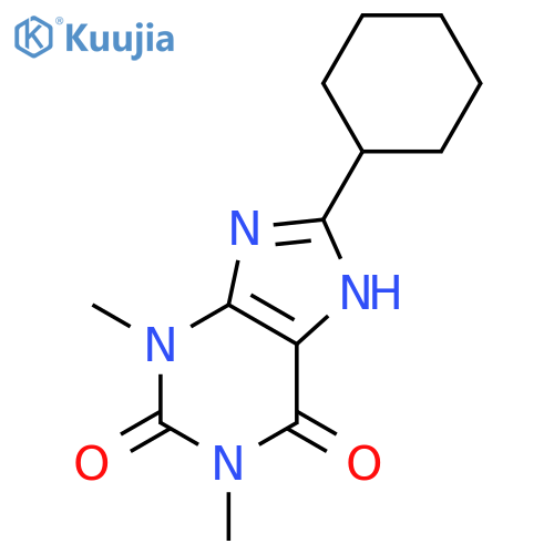 8-cyclohexyl-1,3-dimethyl-7H-purine-2,6-dione structure