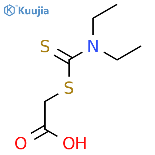 2-{(diethylamino)carbothioylsulfanyl}acetic Acid structure
