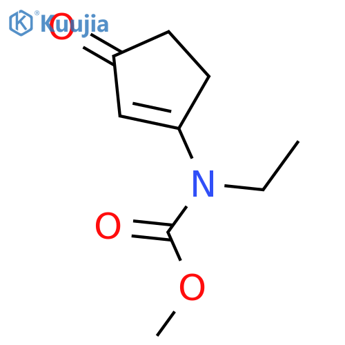 Methyl ethyl(3-oxo-1-cyclopenten-1-yl)carbamate structure