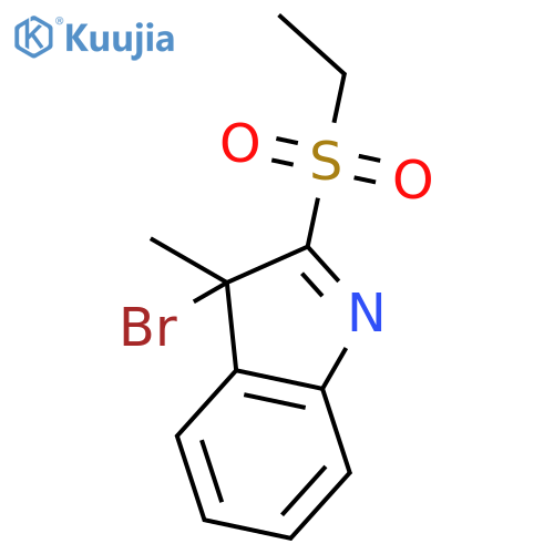 3H-INDOLE, 3-BROMO-2-(ETHYLSULFONYL)-3-METHYL- structure