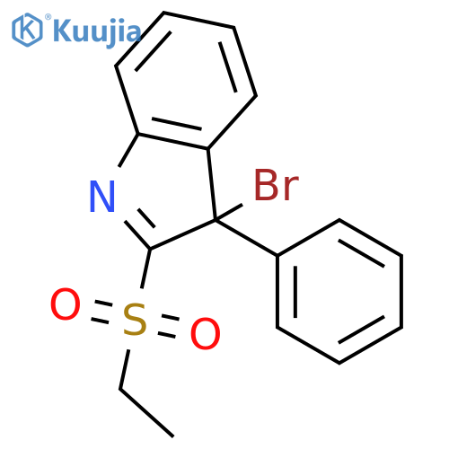 3H-INDOLE, 3-BROMO-2-(ETHYLSULFONYL)-3-PHENYL- structure