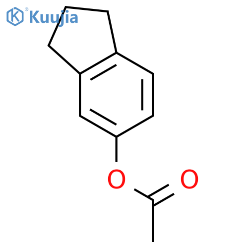 1H-Inden-5-ol,2,3-dihydro-, acetate (9CI) structure