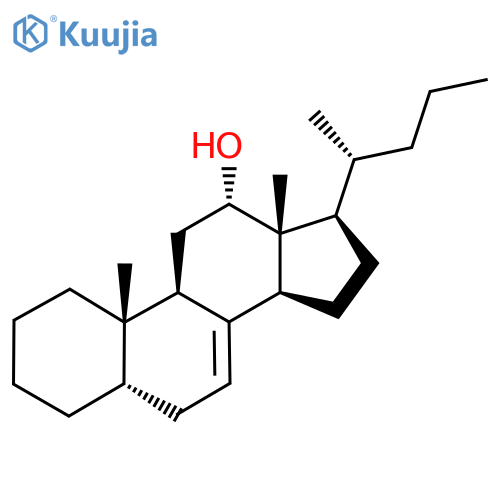 Chol-7-en-12-ol, (5beta,12alpha)- structure
