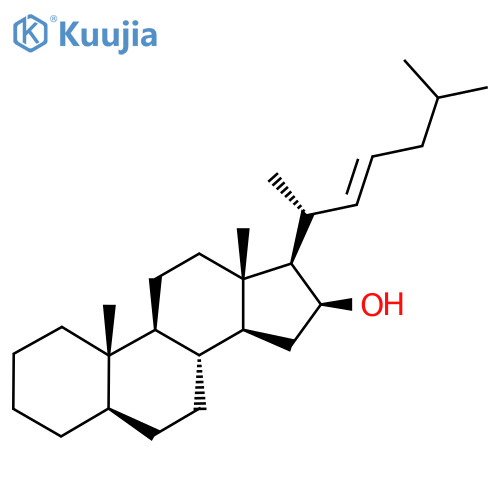 Cholest-22-en-16-ol, (5alpha,16beta,22E)- structure