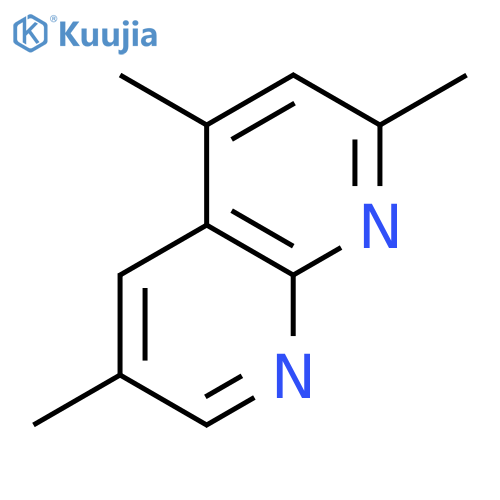 1,8-Naphthyridine, 2,4,6-trimethyl- structure