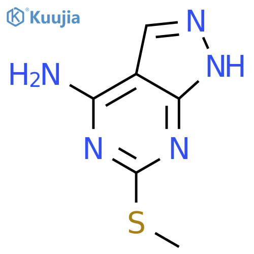 6-(Methylthio)-1H-pyrazolo[3,4-d]pyrimidin-4-amine structure