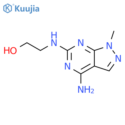 Ethanol,2-[(4-amino-1-methyl-1H-pyrazolo[3,4-d]pyrimidin-6-yl)amino]- structure