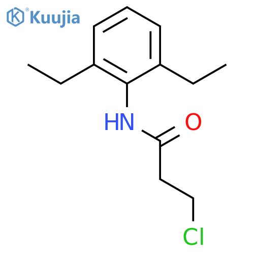 3-Chloro-N-(2,6-diethylphenyl)propanamide structure