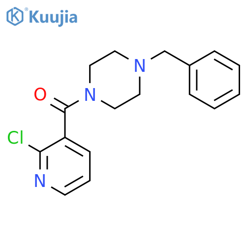(4-Benzyl-1-piperazinyl)(2-chloro-3-pyridinyl)-methanone structure