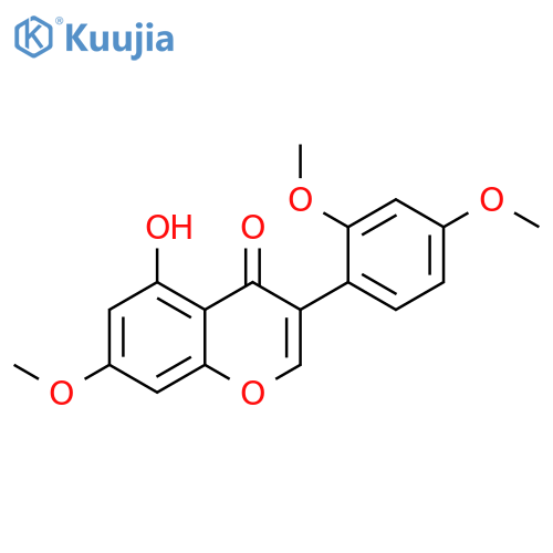 4H-1-Benzopyran-4-one,3-(2,4-dimethoxyphenyl)-5-hydroxy-7-methoxy- structure