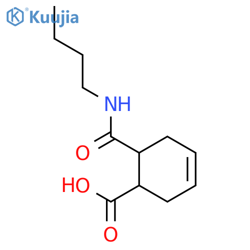 6-(butylamino)carbonyl-3-cyclohexene-1-carboxylic Acid structure
