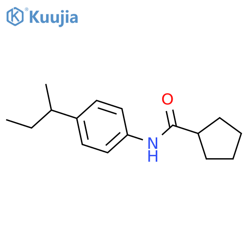 Cyclopentanecarboxamide,n-[4-(1-methylpropyl)phenyl ]-(9ci) structure