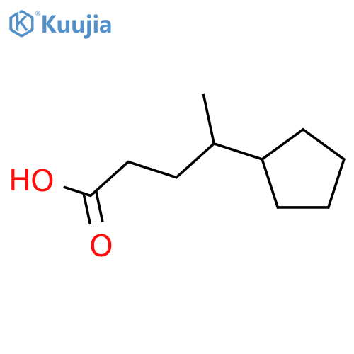 4-cyclopentylpentanoic Acid structure