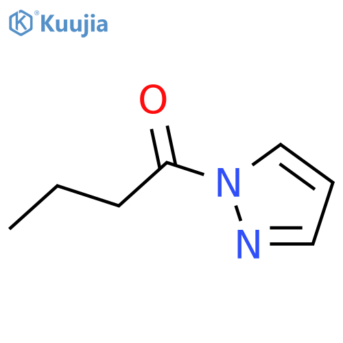 1H-Pyrazole,1-(1-oxobutyl)-(9CI) structure