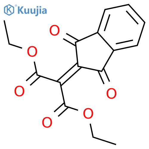 Diethyl 2-(1,3-dioxoinden-2-ylidene)propanedioate structure