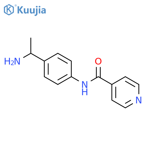 N-4-(1-Aminoethyl)phenylpyridine-4-carboxamide structure