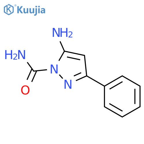 1H-Pyrazole-1-carboxamide, 5-amino-3-phenyl- structure