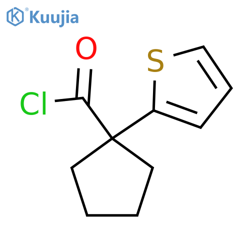 1-(2-Thienyl)cyclopentanecarbonyl chloride structure