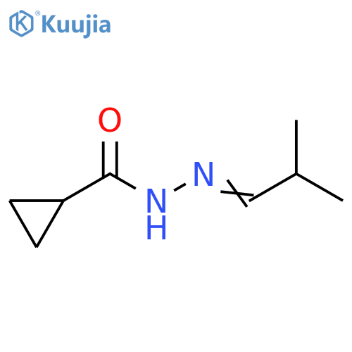 Cyclopropanecarboxylic acid, (2-methylpropylidene)hydrazide (9CI) structure
