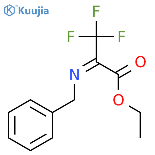 PROPANOIC ACID, 3,3,3-TRIFLUORO-2-[(PHENYLMETHYL)IMINO]-, ETHYL ESTER structure