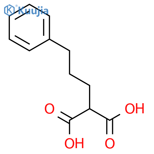 Propanedioic acid,2-(3-phenylpropyl)- structure
