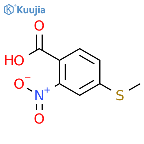 Benzoic acid, 4-(methylthio)-2-nitro- structure