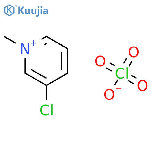 Pyridinium, 3-chloro-1-methyl-, perchlorate structure