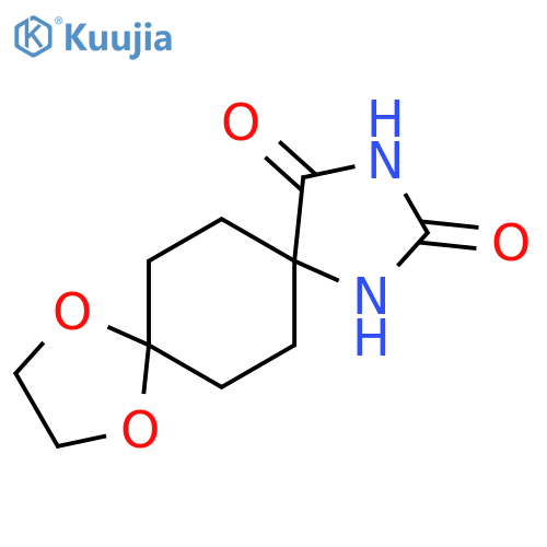 9,12-Dioxa-1,3-diazadispiro4.2.4.2tetradecane-2,4-dione structure