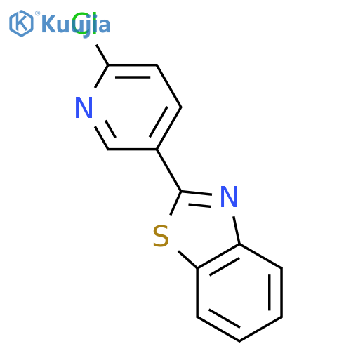 Benzothiazole, 2-(6-chloro-3-pyridinyl)- structure