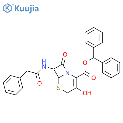3(6R,7R)-Hydroxy-8-oxo-7-(2-phenylacetyl)amino-5-thia-1-azabicyclo4.2.0oct-2-ene-2-carboxylic acid Diphenylmethyl Ester structure