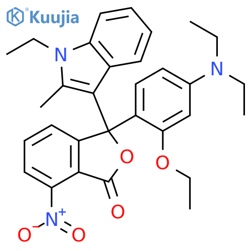 1(3H)-Isobenzofuranone,3-[4-(diethylamino)-2-ethoxyphenyl]-3-(1-ethyl-2-methyl-1H-indol-3-yl)-7-nitro- structure
