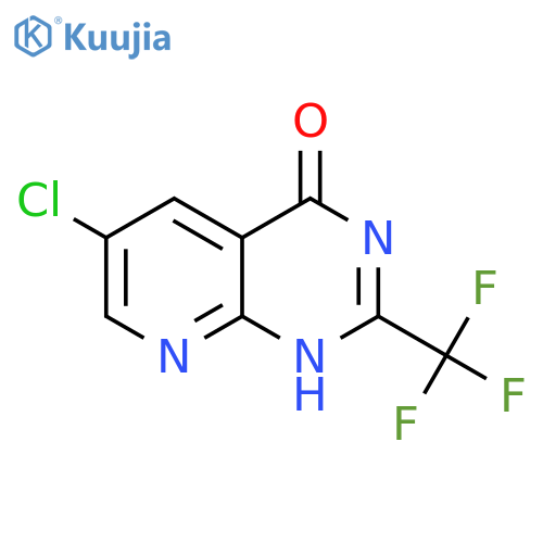 Pyrido[2,3-d]pyrimidin-4(1H)-one, 6-chloro-2-(trifluoromethyl)- structure