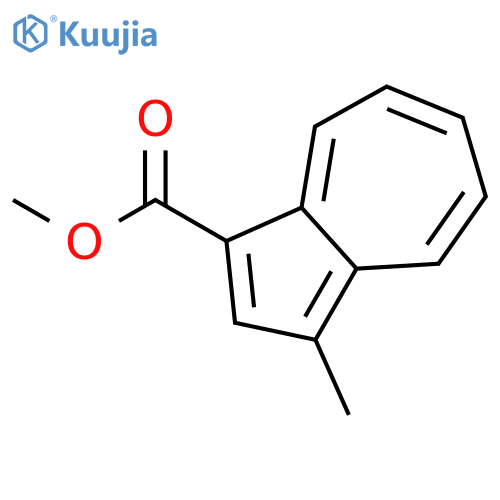 1-Azulenecarboxylic acid, 3-methyl-, methyl ester structure